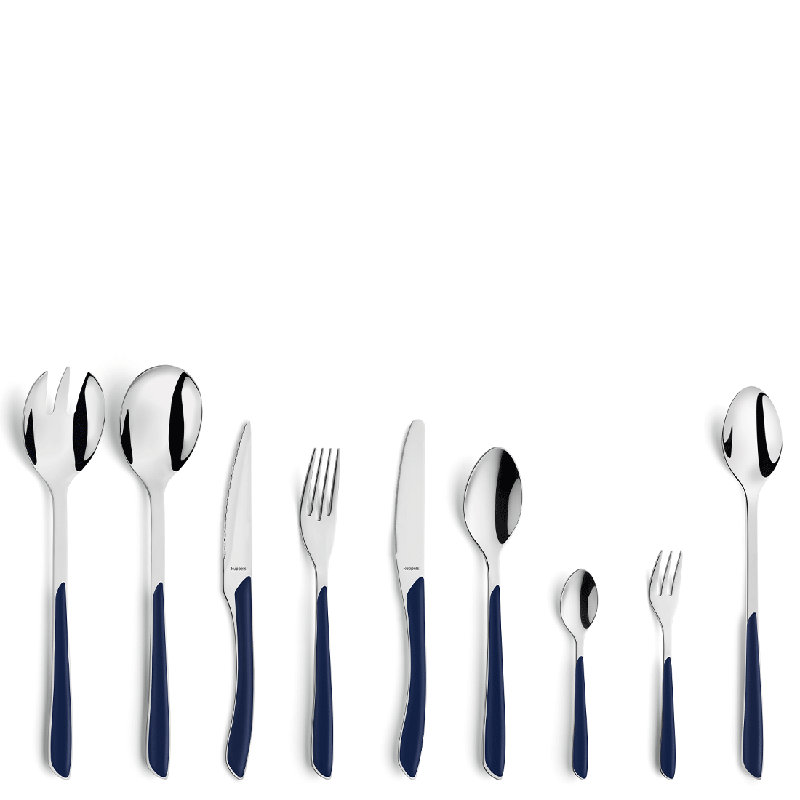 PRISMA Besteckset 44-teilig, Indigo Blue