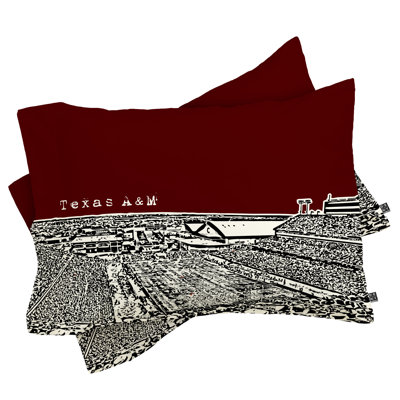 Bird Ave Texas A&M Maroon Pillowcase