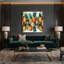 Fruit, ananas brun, art mural sur toile-120508618