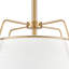 Lustre 15 po en laiton brossé Bertan-54303626