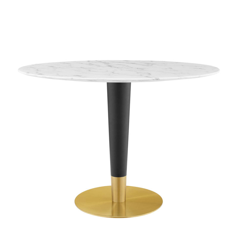 Table de salle à manger Zinque, Blanc, l 27,5 po x L 42 po