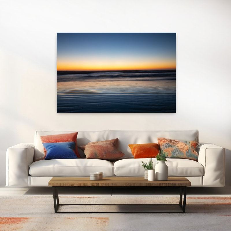 Sunset Over Sea Cannon Beach Oregon USA by Dan Merkel - Wrapped Canvas Print, 101.6 cm H x 152.4 cm W
