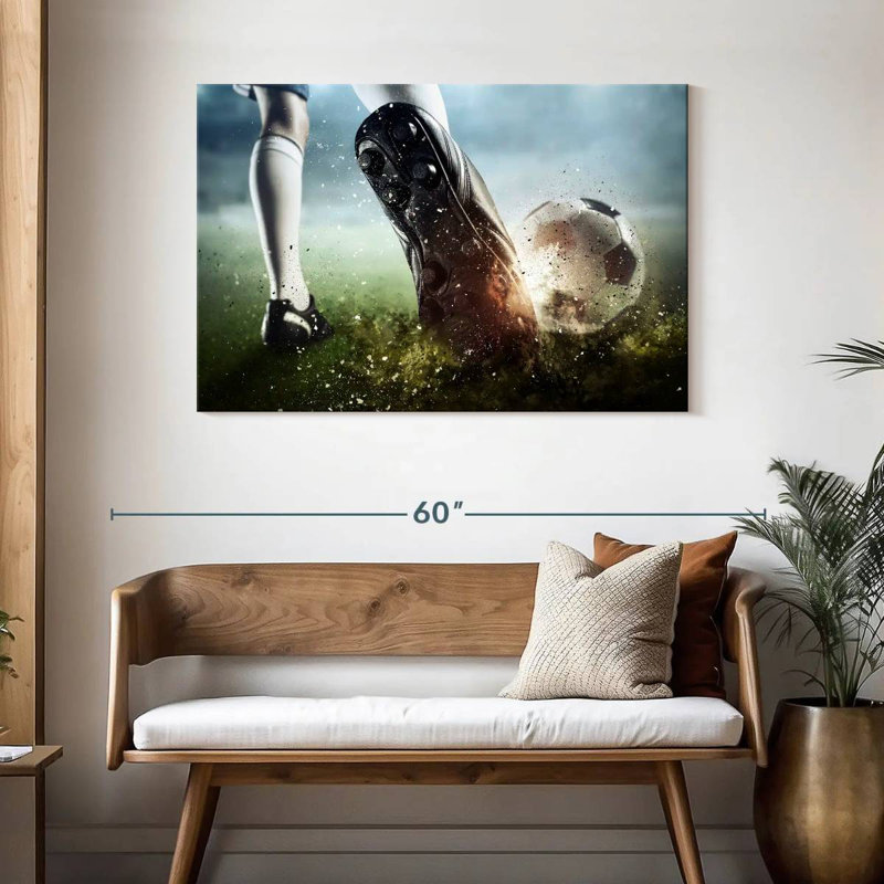 Grège-ballon de football Sireci, H 30 po x l 45 po