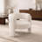 Upholstered Teddy Velvet Accent Barrel Chair