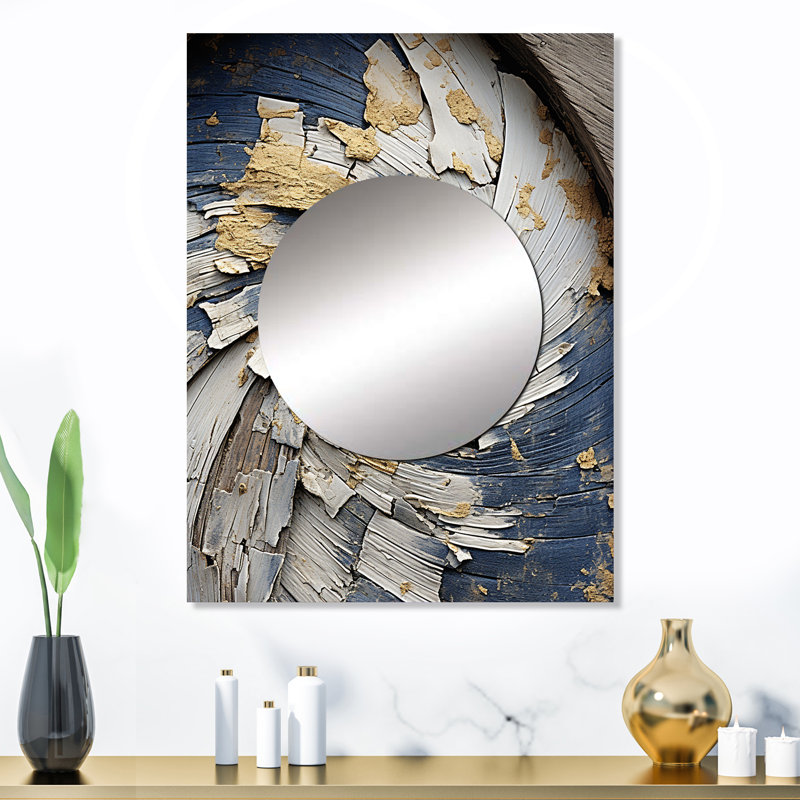 Millais abstrait Graceful Woodland Charm II - miroir mural abstrait, miroir décoratif moderne, impression d'art en métal