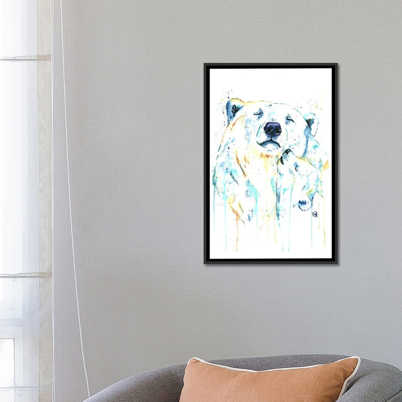 « unconditional love », impression sur toile tendue, H 26 po x l 18 po x P 1,5 po, Toile avec cadre noir, Pas de tapis