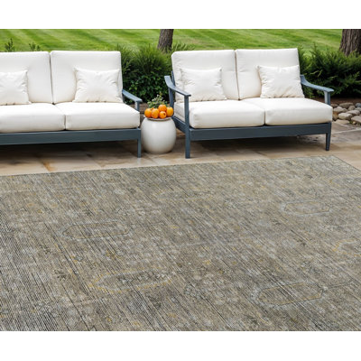 Tapis beige lavable 8 pi x 10 pi Southwestern