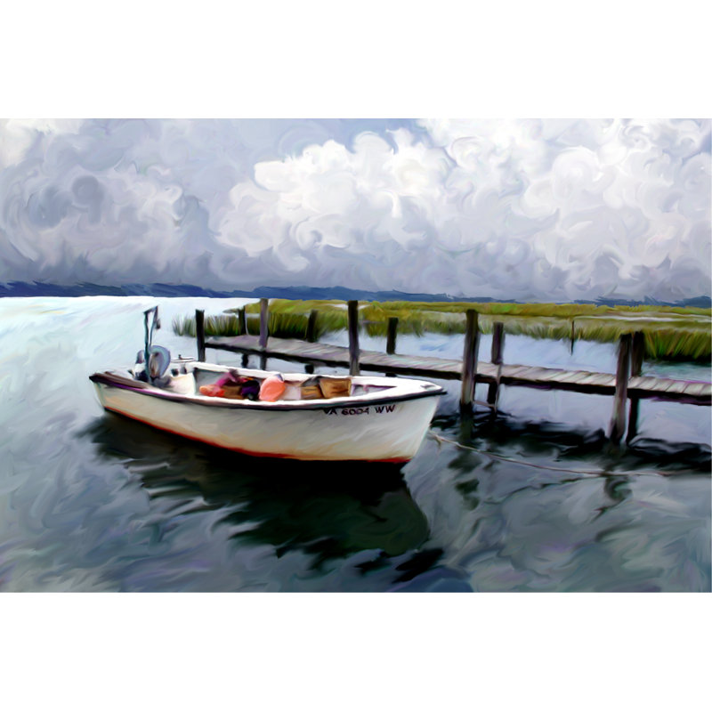 Wachapreague II by Robert McClintock - Wrapped Canvas Painting, 30cm H x 46cm W