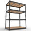 Étagère de rangement à 4 tablettes réglables en acier-1028754993