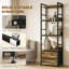 136.5cm H x 39cm W Metal Standard Bookcase