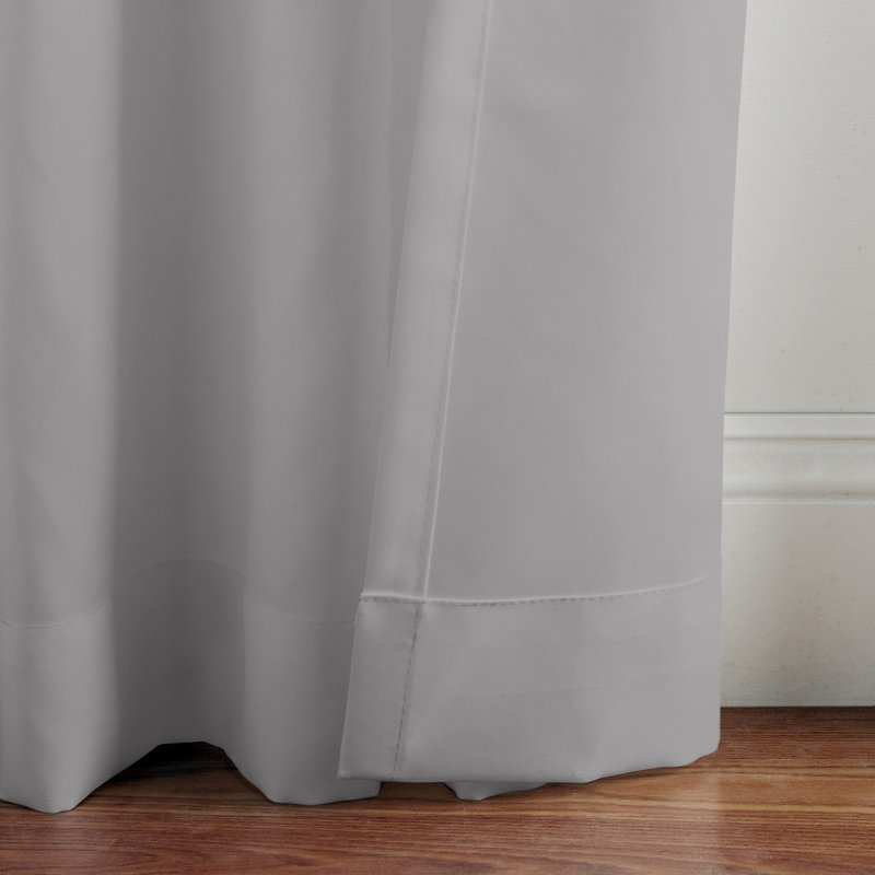 Rideau simple obscurcissant Jarret, l 52 po x L 108 po, Gris