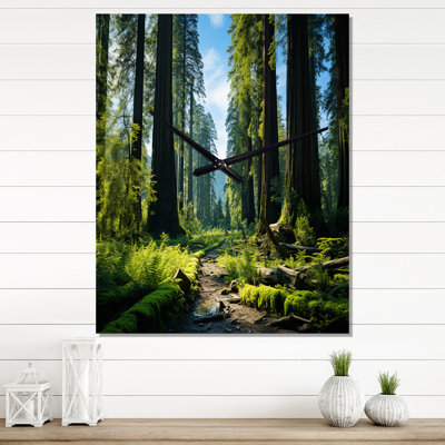 Jermall - Tree Redwood Wall Clock