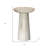 19" White Solid Wood Round End Table-776976314