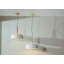 Bautz 1 - Light White/Gold Dome Pendant