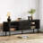 70" Mid-century Modern Low Console Cabinet-1535756794