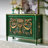 Hand-Painted Emerald Green 3-Drawer Accent Chest