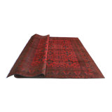 Khushabu Ladan Red Rug