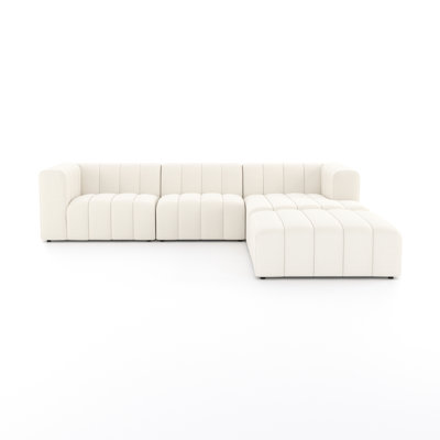 Canapé et chaise longue avec repose-pieds Bowry