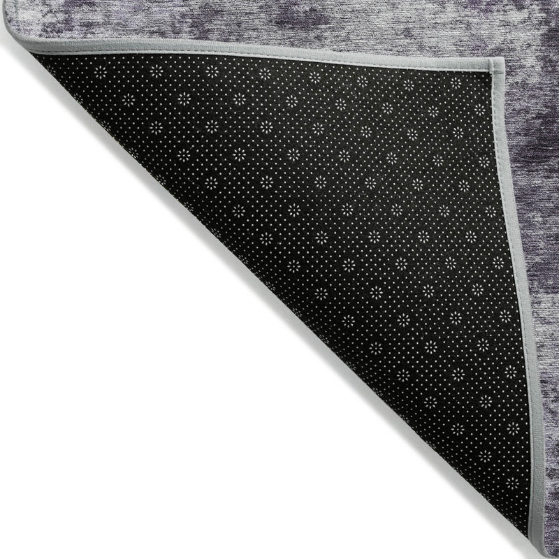 Machine Washable Indoor/Outdoor Xhevrie Purple Rug, Rectangle 9' x 12'