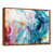 Toile avec cadre flottant brun