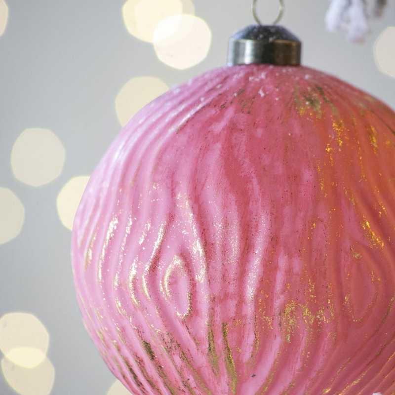 D4,7 po, boules de Noël décoratives, boules de Noël suspendues en verre, ensemble de 4