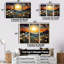 Ornella - ensemble d'art mural abstrait paysage-108460973-108460977