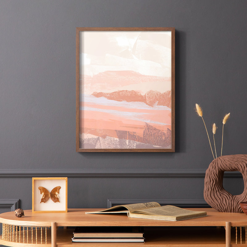 «Dusty Desert I», reproduction encadrée - bois massif, Brun, H 28 po x l 22 po
