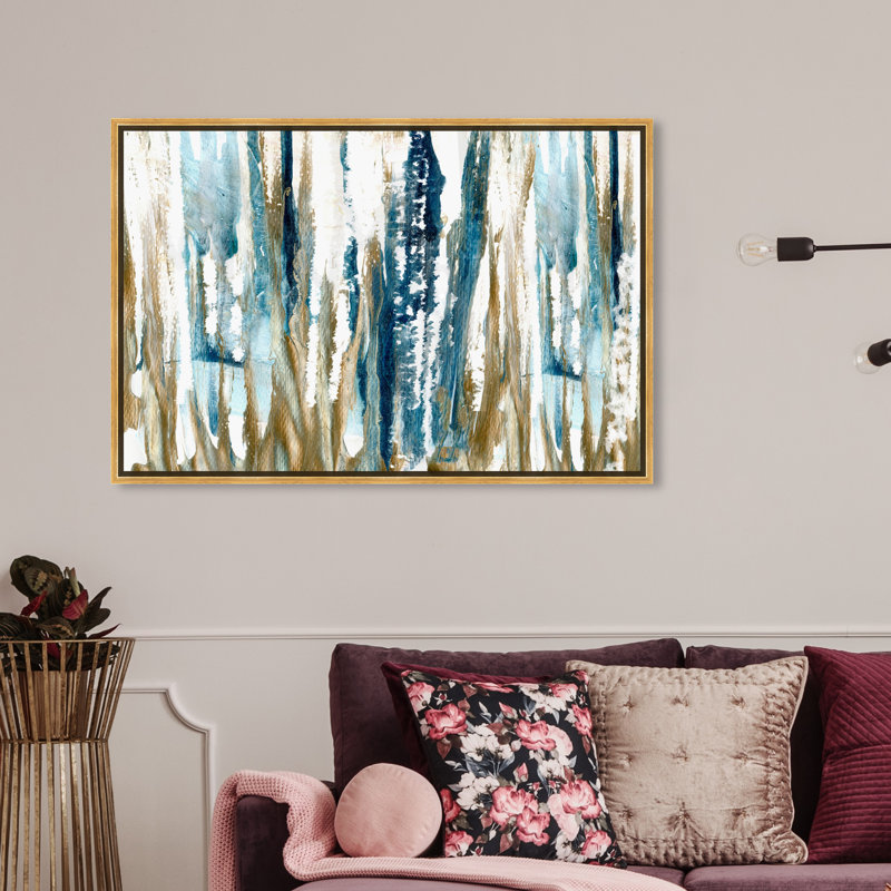 «Abstract Faith», reproduction d'art sur toile, H 36 po x l 54 po x P 1,5 po, Encadrement doré