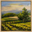 Sunlit Vineyard Landscape Rolling Hills Countryside Scenic Nature-124932569-124932570