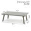 1-Piece Aluminum Outdoor Coffee Table