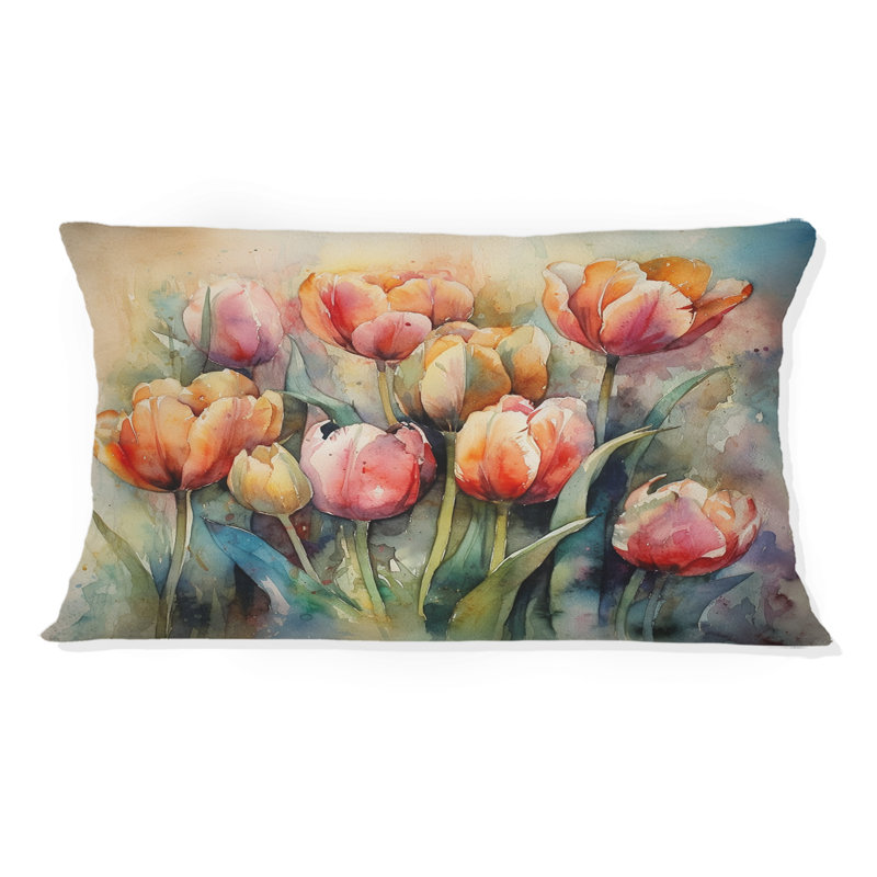Coussin Orange Serenade Of Tulips