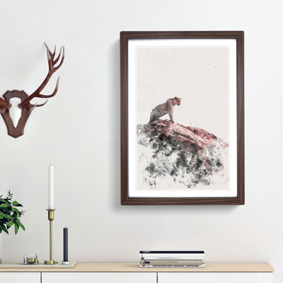 Leopard upon the Rock - Framed Print