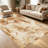 1PC dark forest green and light lime geometric pixel maze pattern area rugs for Living Room, Soft and Comfortable, Suitable for all seasons, easy-to-maintain, machine washable Indoor floor mat, Under Table Farmhouse suitable for dining table.-128979650
