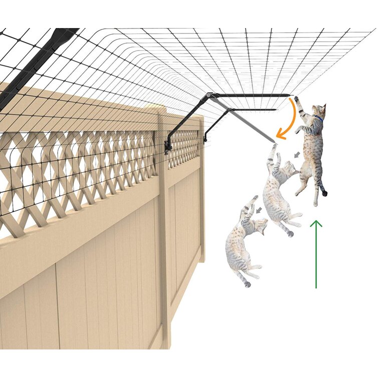 Cat Containment Fence System for Outside, Cat (& Pet) Yard Pen