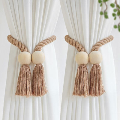 Embrasse de rideaux en bois Rustic