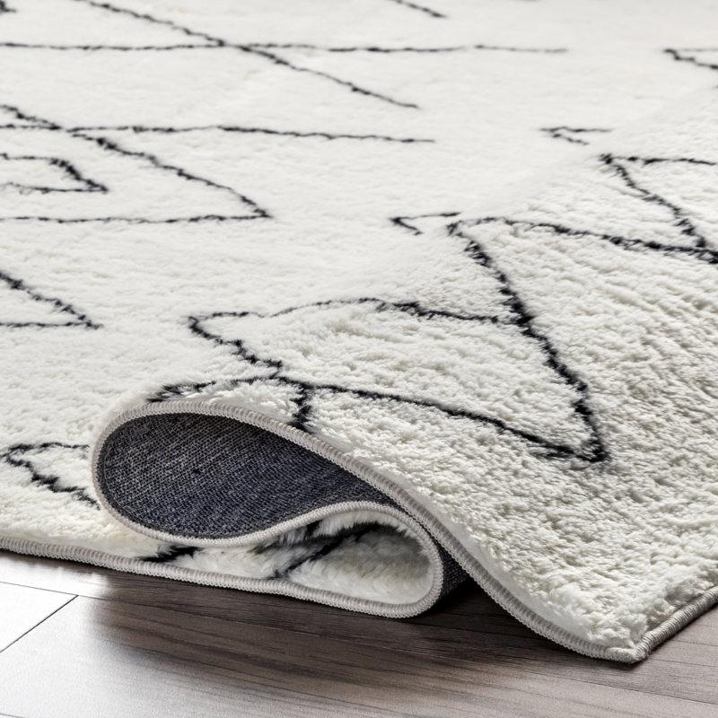 Tapis à poils longs Rae SuperiorWash, Rectangle 5 pi x 8 pi