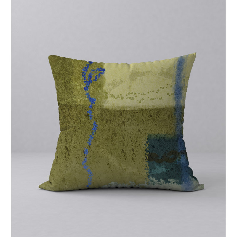 Terrific Abstract Reversible Throw Pillow, 20" x 20"