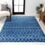 Tapis bleu / blanc Kateshia-1042512265