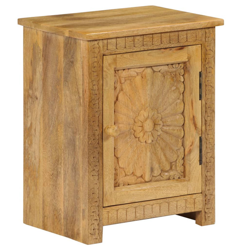 Gisselle 40cm W Solid Wood Bedside Table