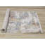 Rug Branch 5' X 8' (5'3" X 7'10") Distressed,Organic Indoor Area Rug, Cream Blue , Contemporary Modern - Living Room, Bedroom, Dining Room, And Kitchen-1177067688