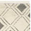 Tapis géométrique ivoire / noir en laine tissé à plat à la main Amarina-1327561161