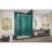 DreamLine Enigma-XO 34 1/2 inch D x 56 3/8 - 60 3/8 inch W x 76 inch H Frameless Sliding Shower Enclosure in Brushed Stainless Steel-131207616-30840339