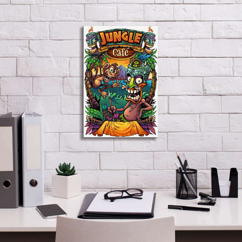 Impression sur toile Abdullatif Jungle Cafe Amazon, H 18 po x l 12 po x P 0,75 po