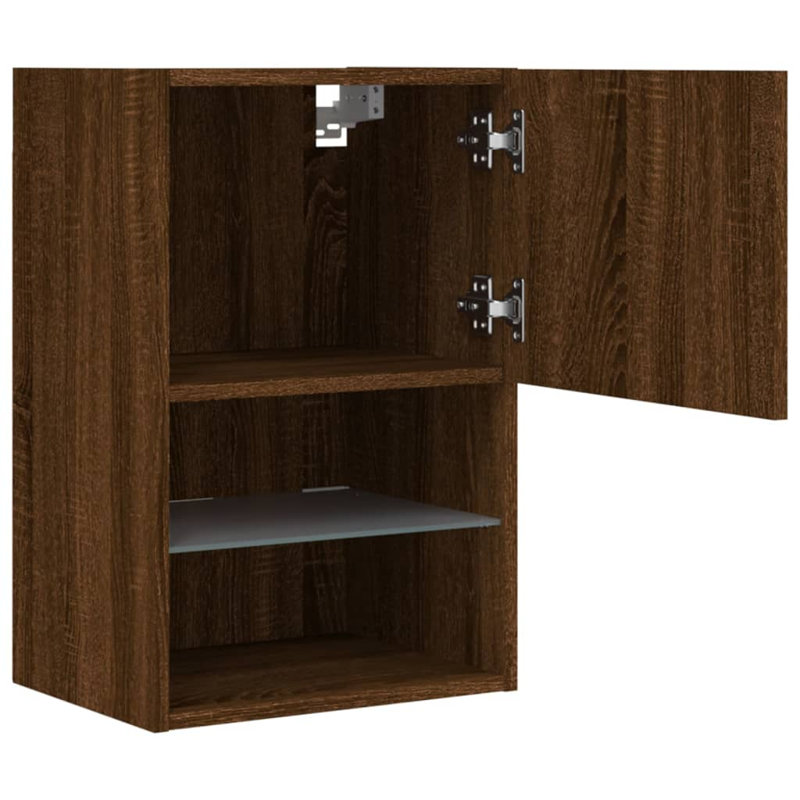 Bahand TV Stand for TVs up to 24", Brown Oak