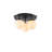 3 Lights Metal Body Globe Semi Flush Mount With Glass Cap-466564910