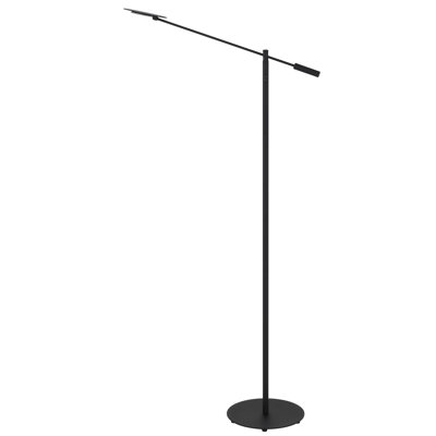 Dimmable LED Floor Lamp 56" H High Sand Black With Adjustable Color Temperature