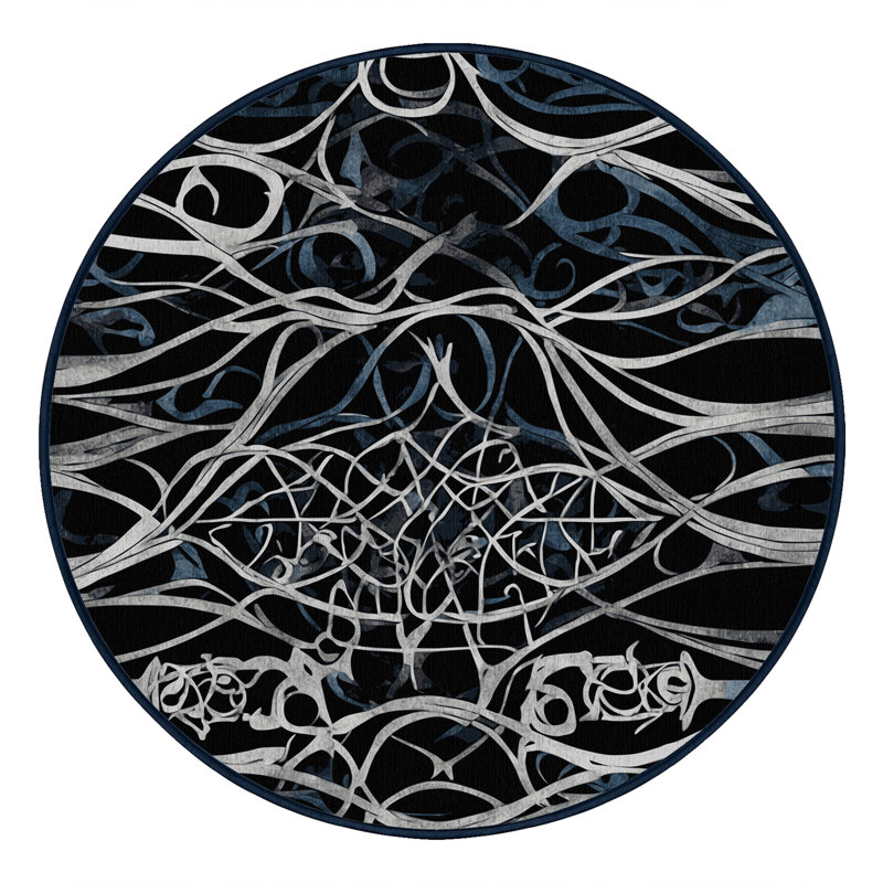 Tapis Midnight Blossom, Rond 6 pi