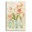  «Tulips On Windowsill» par Danhui Nai, art mural en verre acrylique, 16 po x 24 po
