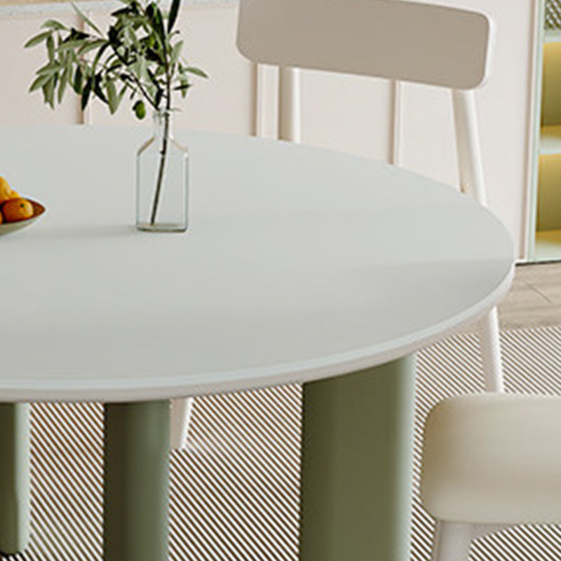 Table de salle à manger moderne et minimaliste, 5, H 29,52 po x L 59,05 po x l 59,05 po