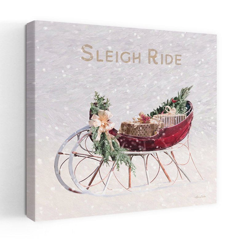 «Sleigh Ride I», art contemporain abstrait, H 18 po x l 18 po